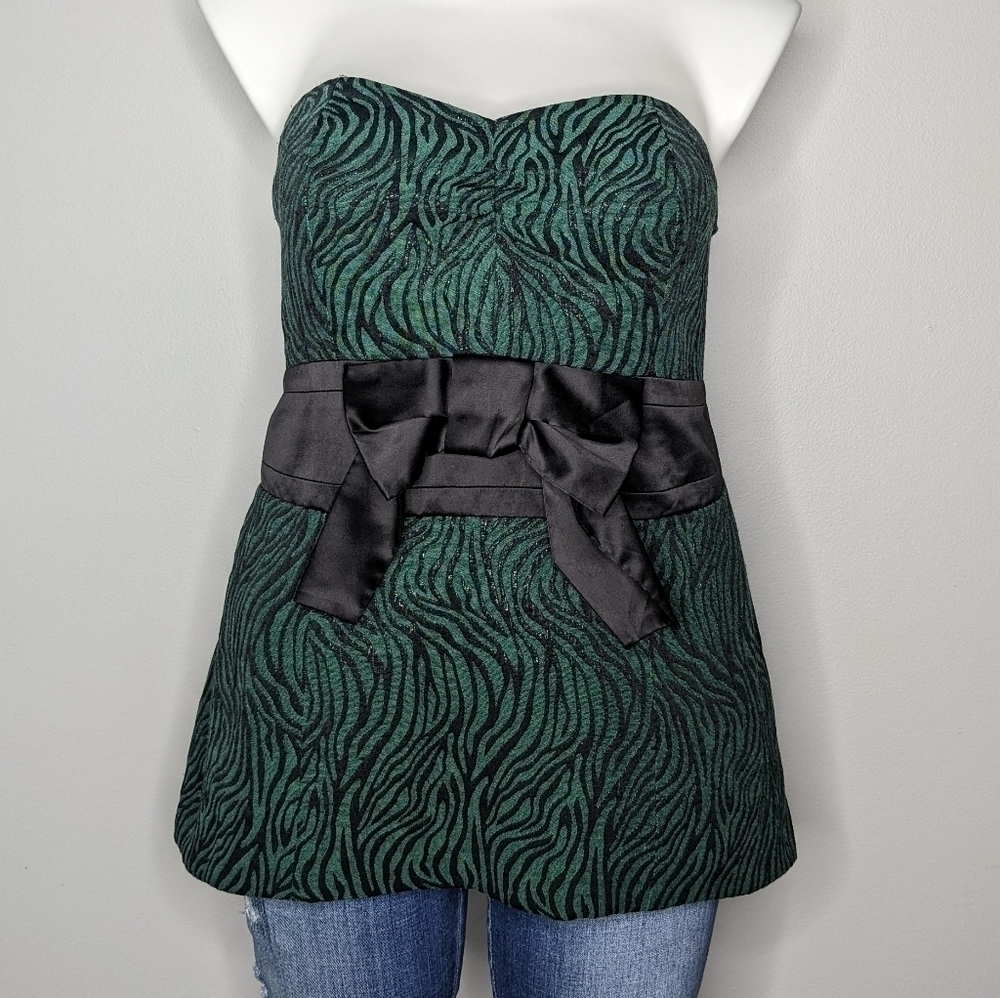 Lane Bryant black green tube top 16